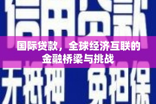 勐海国际贷款，全球经济互联的金融桥梁与挑战