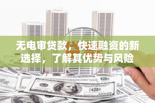 勐海无电审贷款，快速融资的新选择，了解其优势与风险