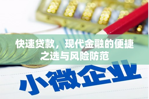 勐海快速贷款，现代金融的便捷之选与风险防范