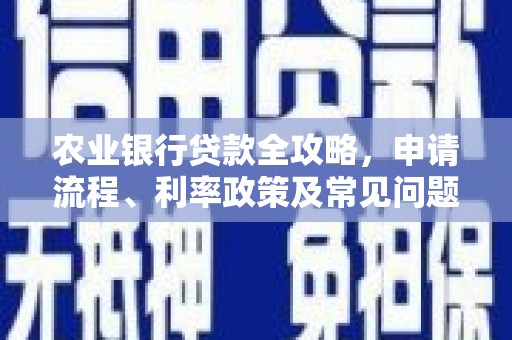 勐海农业银行贷款全攻略，申请流程、利率政策及常见问题解析