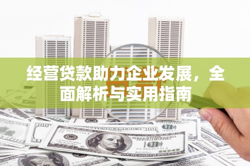 勐海经营贷款助力企业发展，全面解析与实用指南