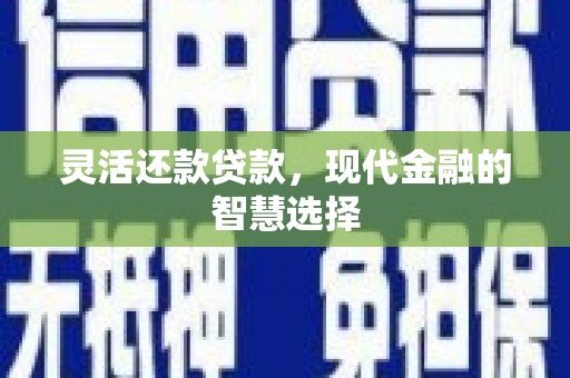 勐海灵活还款贷款，现代金融的智慧选择