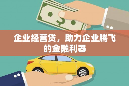 勐海企业经营贷，助力企业腾飞的金融利器