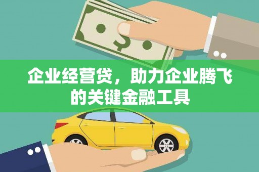 勐海企业经营贷，助力企业腾飞的关键金融工具