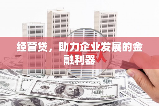 勐海经营贷，助力企业发展的金融利器