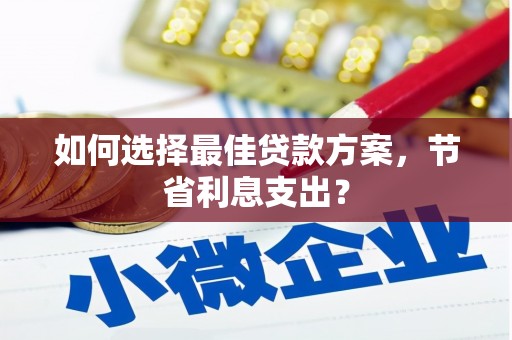 勐海如何选择最佳贷款方案，节省利息支出？