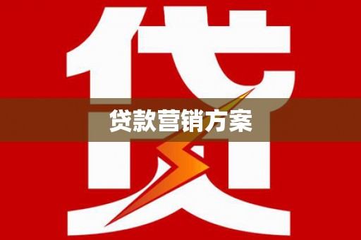 勐海贷款营销方案