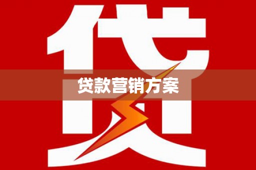 勐海贷款营销方案