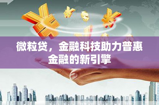 勐海微粒贷，金融科技助力普惠金融的新引擎