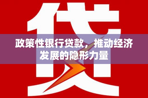 勐海政策性银行贷款，推动经济发展的隐形力量