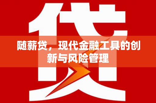 勐海随薪贷，现代金融工具的创新与风险管理
