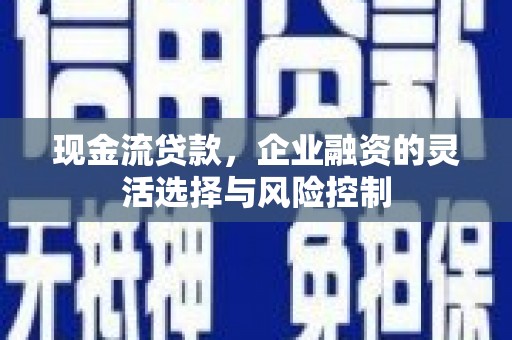 勐海现金流贷款，企业融资的灵活选择与风险控制