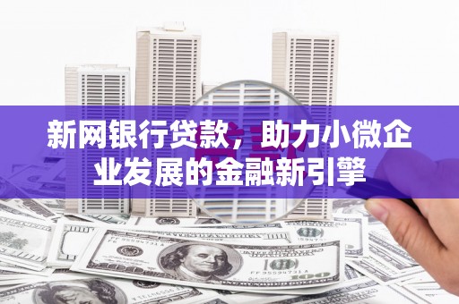勐海新网银行贷款，助力小微企业发展的金融新引擎