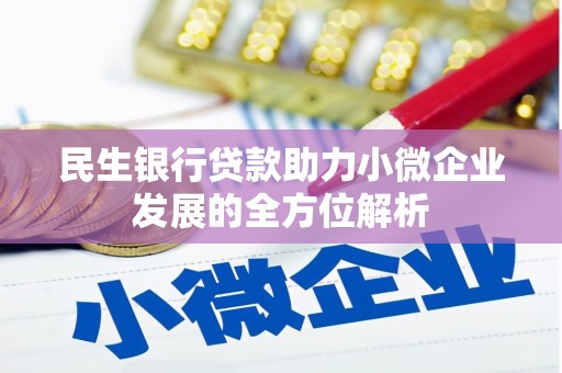 勐海民生银行贷款助力小微企业发展的全方位解析