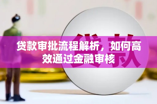 勐海贷款审批流程解析，如何高效通过金融审核