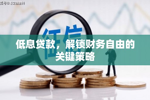 勐海低息贷款，解锁财务自由的关键策略