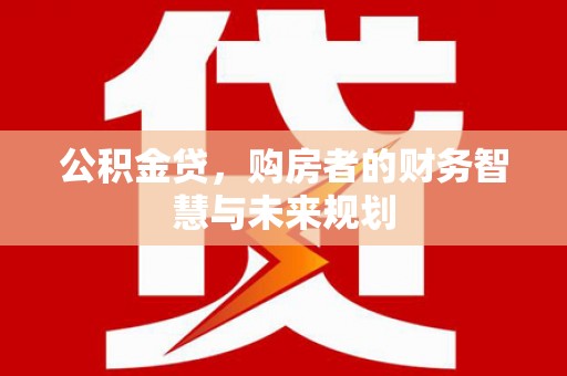 勐海公积金贷，购房者的财务智慧与未来规划