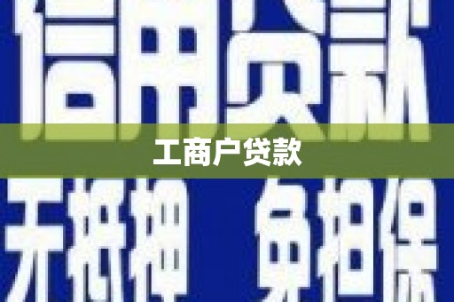 勐海工商户贷款