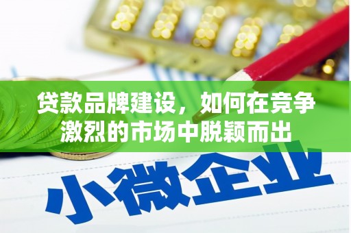 勐海贷款品牌建设，如何在竞争激烈的市场中脱颖而出