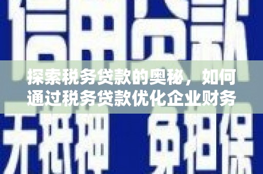 勐海探索税务贷款的奥秘，如何通过税务贷款优化企业财务