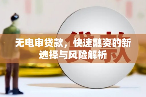 勐海无电审贷款，快速融资的新选择与风险解析