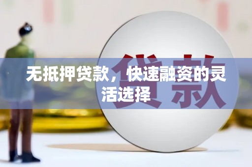勐海无抵押贷款，快速融资的灵活选择