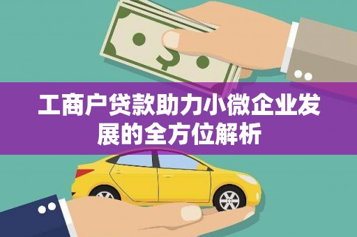 勐海工商户贷款助力小微企业发展的全方位解析