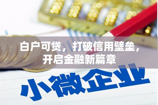 勐海白户可贷，打破信用壁垒，开启金融新篇章