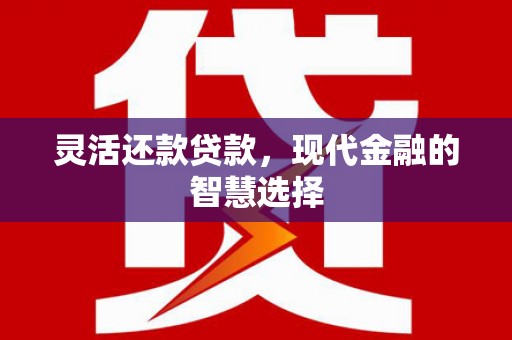 勐海灵活还款贷款，现代金融的智慧选择