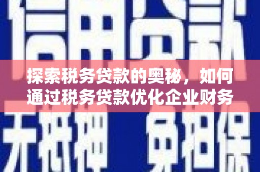 勐海探索税务贷款的奥秘，如何通过税务贷款优化企业财务