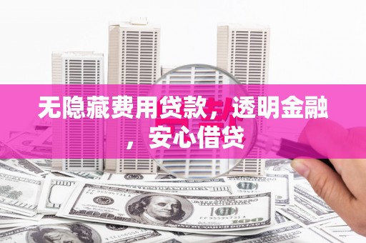 勐海无隐藏费用贷款，透明金融，安心借贷