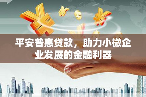 勐海平安普惠贷款，助力小微企业发展的金融利器