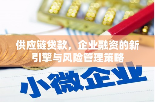 勐海供应链贷款，企业融资的新引擎与风险管理策略