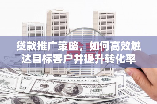 勐海贷款推广策略，如何高效触达目标客户并提升转化率
