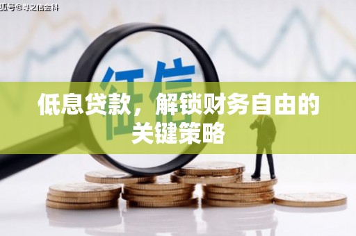 勐海低息贷款，解锁财务自由的关键策略