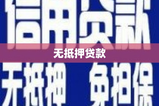 勐海无抵押贷款