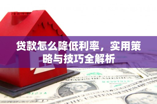 勐海贷款怎么降低利率，实用策略与技巧全解析