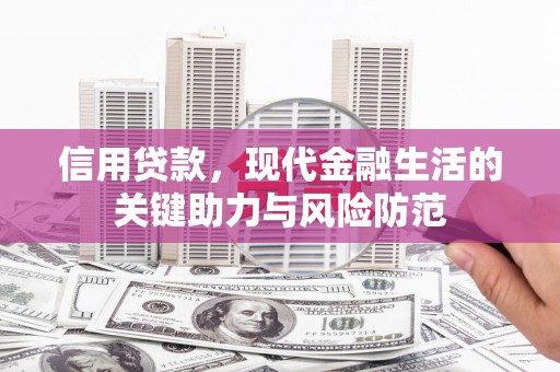勐海信用贷款，现代金融生活的关键助力与风险防范