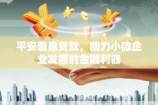 勐海平安普惠贷款，助力小微企业发展的金融利器