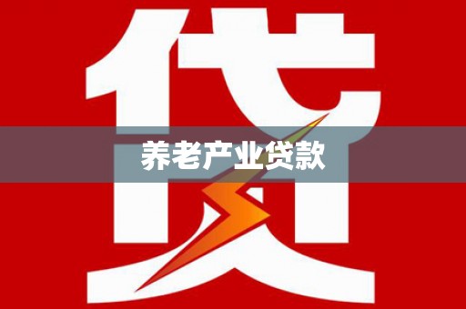 勐海养老产业贷款