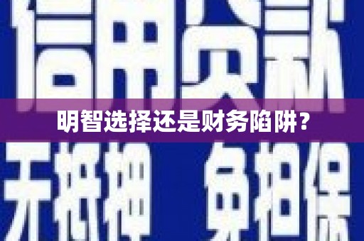 勐海明智选择还是财务陷阱？